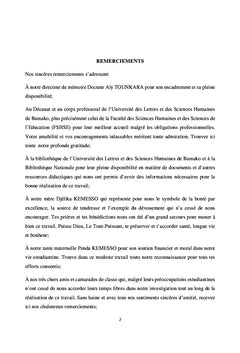 La délinquance juvénile à Lafiabougou