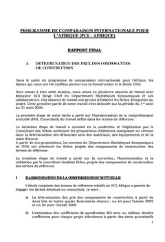 Programme de Comparaison Internationale pour l'Afrique