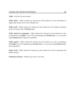 Méthodes d'optimisation et de prévision du trafic d'un site web