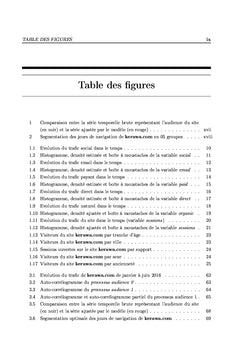 Méthodes d'optimisation et de prévision du trafic d'un site web