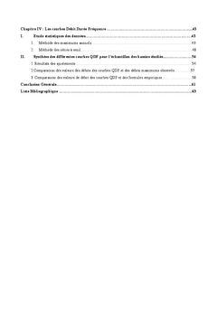 Courbes IDF et QDF des bassins versants de la Dorsale Tunisienne