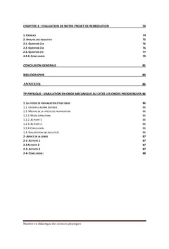 Scenario dynamique pour l'enseignement fonde sur la simulation