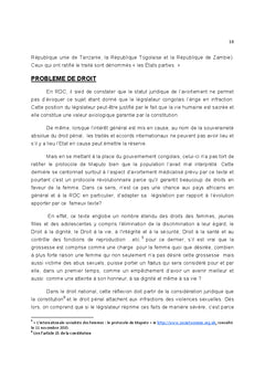 L'avortement médicalisé et sécurisé en droit congolais