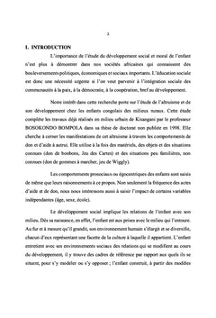 Comportement prosocial chez les écoliers du milieu rural de Mombongo