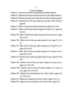Identification et Évaluation de la protection des singes du Sankuru