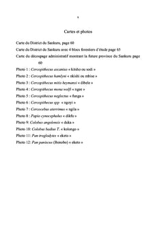 Identification et Évaluation de la protection des singes du Sankuru