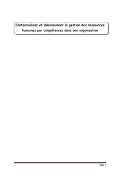 Contextualiser et dimensionner la GRHxC dans une organisation