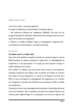 Contextualiser et dimensionner la GRHxC dans une organisation