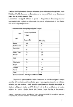 Déperditions scolaires féminines dans l'extrême nord Cameroun