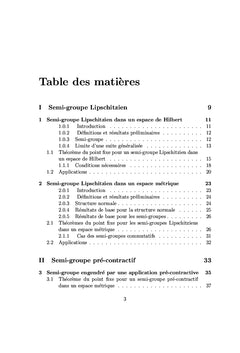 Quelques aspects de la théorie du point fixe pour les semi-groupes