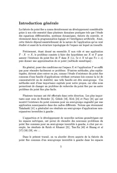 Quelques aspects de la théorie du point fixe pour les semi-groupes