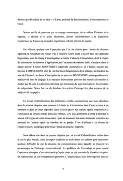 Le fonctionnement du discours rapporté dans Le Rocher de Tanios d'Amin
