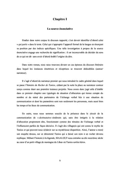 Le fonctionnement du discours rapporté dans Le Rocher de Tanios d'Amin