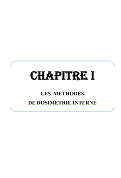 Dosimetrie Interne et Methode Monte-Carlo