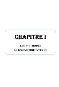 Dosimetrie Interne et Methode Monte-Carlo