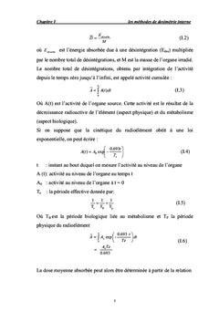 Dosimetrie Interne et Methode Monte-Carlo