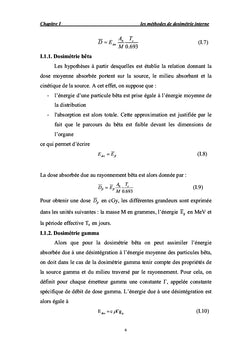 Dosimetrie Interne et Methode Monte-Carlo