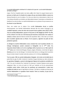 Les Marches Hebdomadaires contribuent-ils A reduire la pauvrete ?