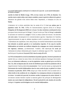 Les Marches Hebdomadaires contribuent-ils A reduire la pauvrete ?