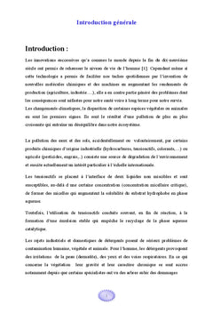 Etude de l'élimination de tensioactifs par adsorption sur une argile