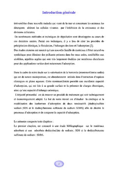 Etude de l'élimination de tensioactifs par adsorption sur une argile