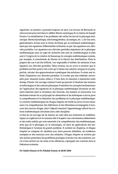 Equations aux Dérivées Partielles de nature physique