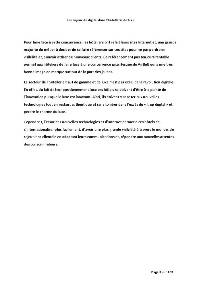 Les enjeux du digital dans l'hôtellerie de luxe