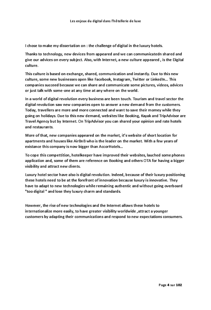 Les enjeux du digital dans l'hôtellerie de luxe