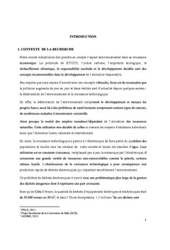 L'éducation à la gestion des déchets d'équipements