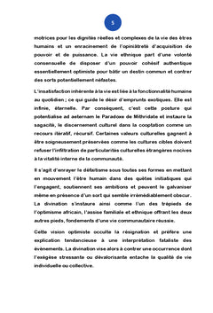 Divination et Anatocisme Culturel