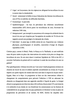 Prevention, Depistage du VIH, Acces au soins chez travailleurs de sexe