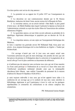 L'instruction des Algeriens au temps de la France coloniale d'après les documents d'archives