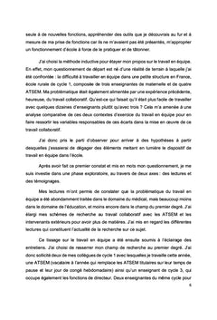 Le travail en équipe à l'école primaire