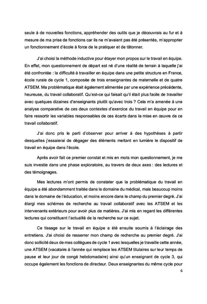 Le travail en équipe à l'école primaire