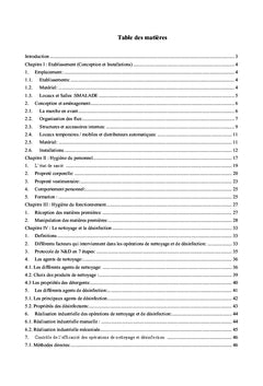 Hygiène et securite des aliments