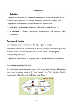 Hygiène et securite des aliments