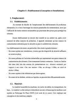 Hygiène et securite des aliments