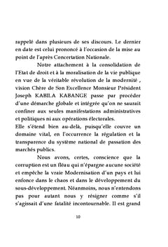 L'ethique et la lutte contre la Corruption dans les Marches Publics