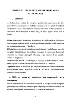 Valorisation des sous-produits des industries agro-alimentaires