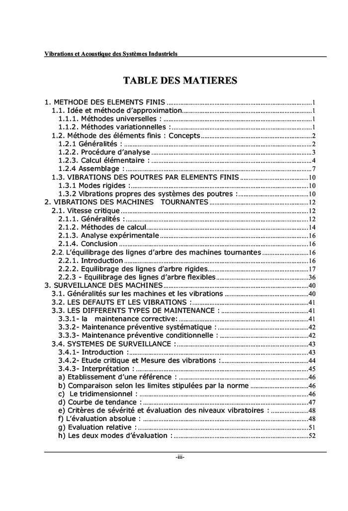 Vibrations et Acoustique des systemes Industriels