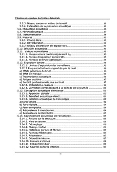 Vibrations et Acoustique des systemes Industriels