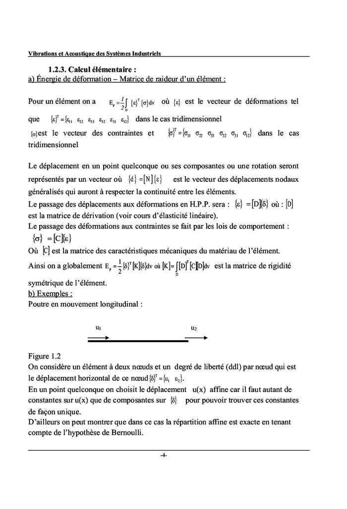Vibrations et Acoustique des systemes Industriels