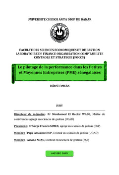 Le pilotage de la performance dans les Petites et Moyennes entreprises