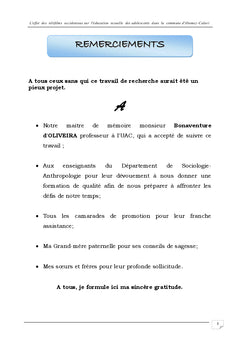 L'effet des telenovelas sur l'education sexuelle des ados au BENIN