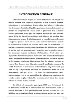 L'effet des telenovelas sur l'education sexuelle des ados au BENIN