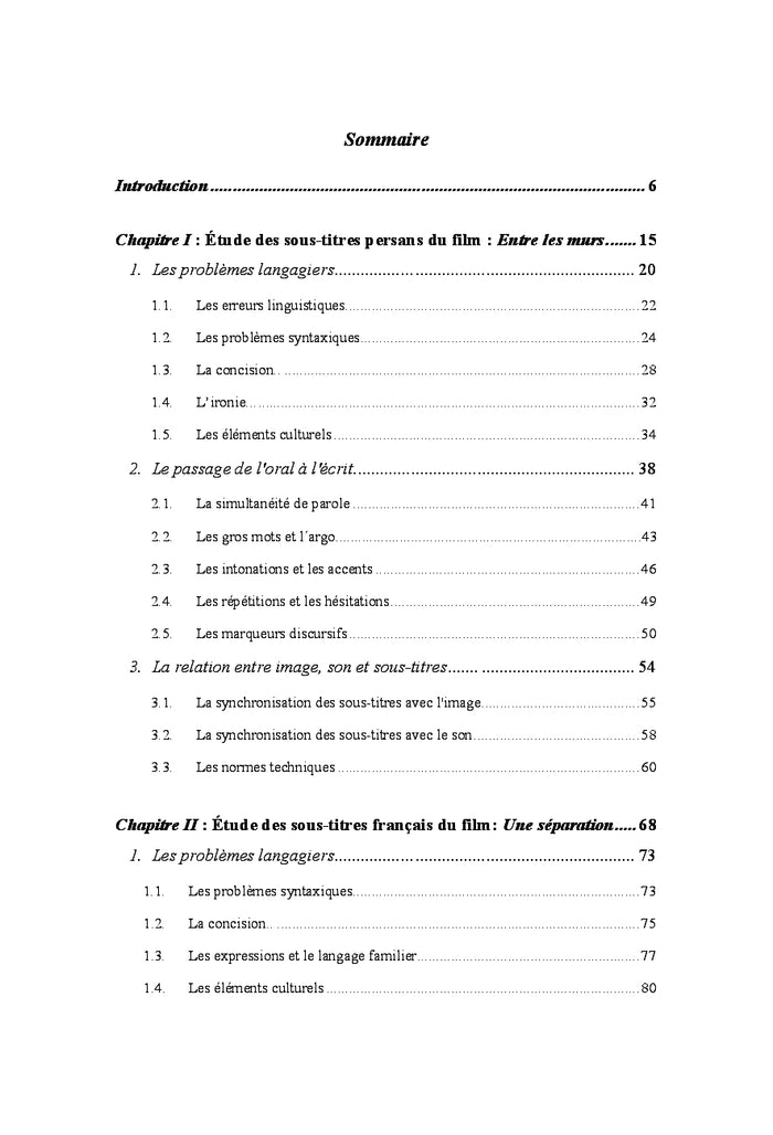 Traduction audiovisuelle: L'etude du sous-titrage selon les theories du fonctionnalisme et du Skopos