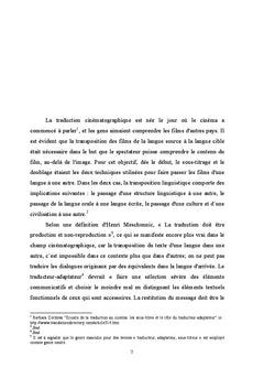 Traduction audiovisuelle: L'etude du sous-titrage selon les theories du fonctionnalisme et du Skopos