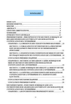 Les modalités de continuation de l'entreprise