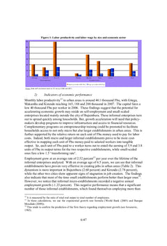 Microeconomic evidence on the Performance of the Informal Non-Farm Sector