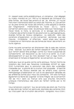 Travail des enfants à Kinshasa : Formes et descriptions